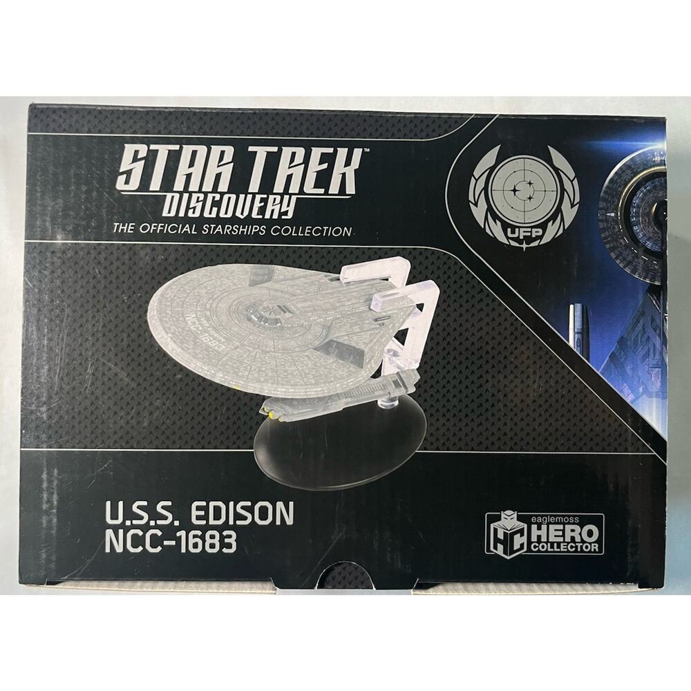 Eaglemoss Star Trek Discovery USS Edison NCC-1683 Ship Replica UFP Starship New
